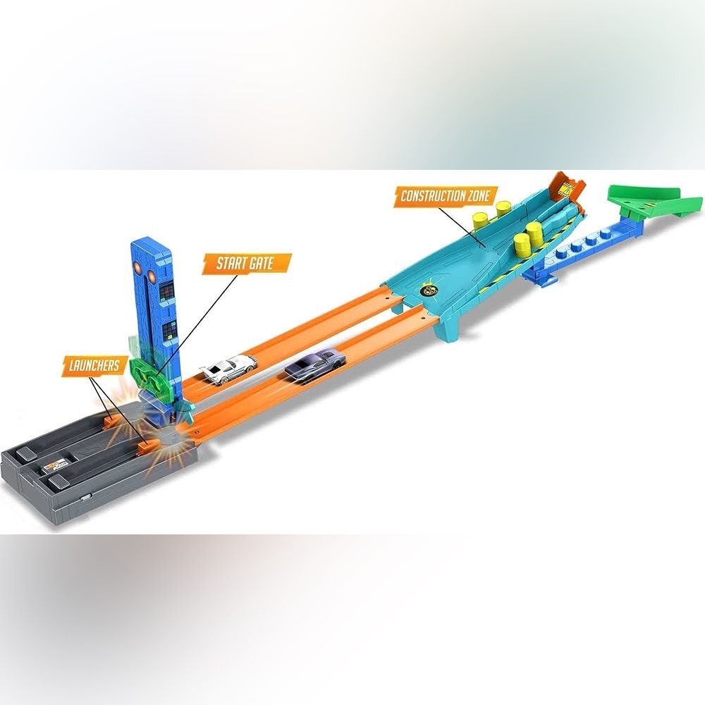 Hot Wheels Fast & Furious Spy Racers Drag Race Track with Launching Ramp